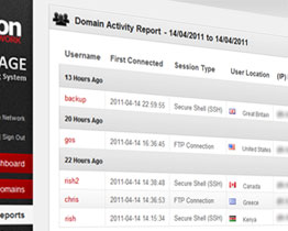 Full Activity Report - Select a desired date range and view all sessions and activtiy in that time.